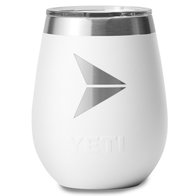 SCL Yeti Rambler 10 oz Wine Tumbler White