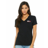 SCL Relaxed Jersey V-Neck - Black