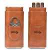 SCL Leather Cigar Case with Cutter